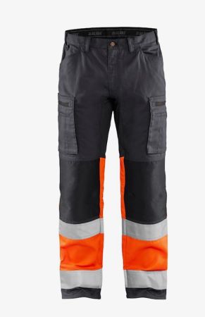 BLAKLÄDER High Vis Arbeitshose mit Stretch Kl.1
