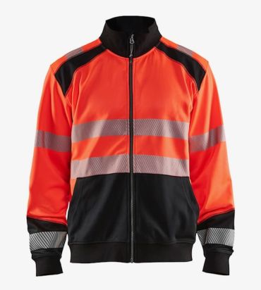 BLAKLÄDER Warnschutz Sweater Zipp Kl.2