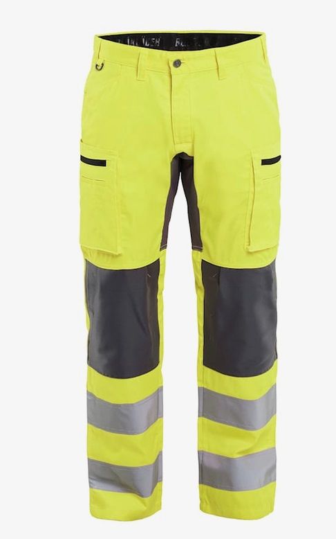 BLAKLÄDER Warnschutz Hose mit Stretch Kl.2