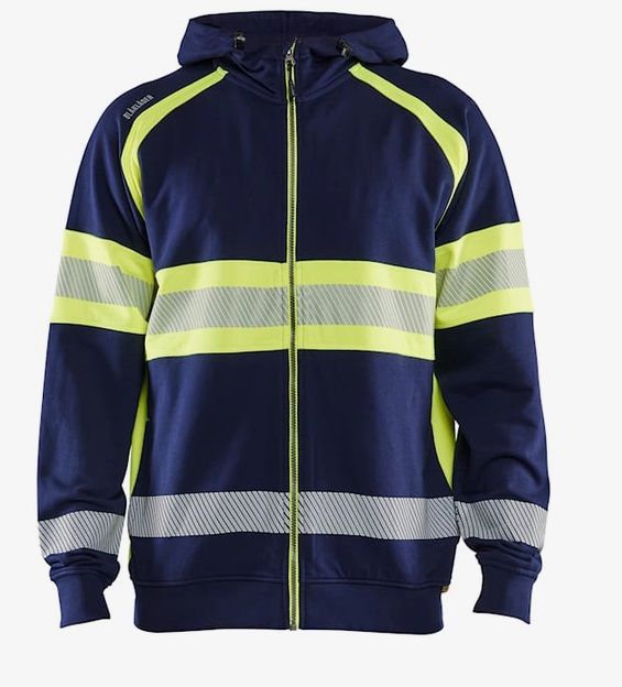 BLAKLÄDER Warnschutz Kapuzensweater Kl.1