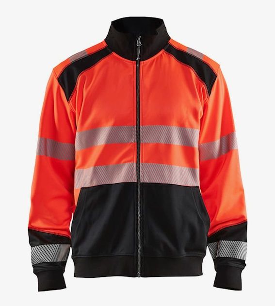 BLAKLÄDER Warnschutz Sweater Zipp Kl.2