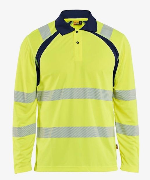 BLAKLÄDER Warnschutz UV LA Poloshirt Kl.3