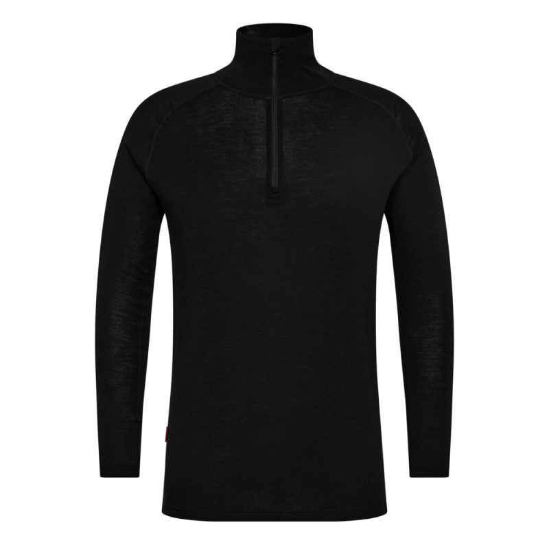 Wollunterhemd Merino mit Reißverschluss