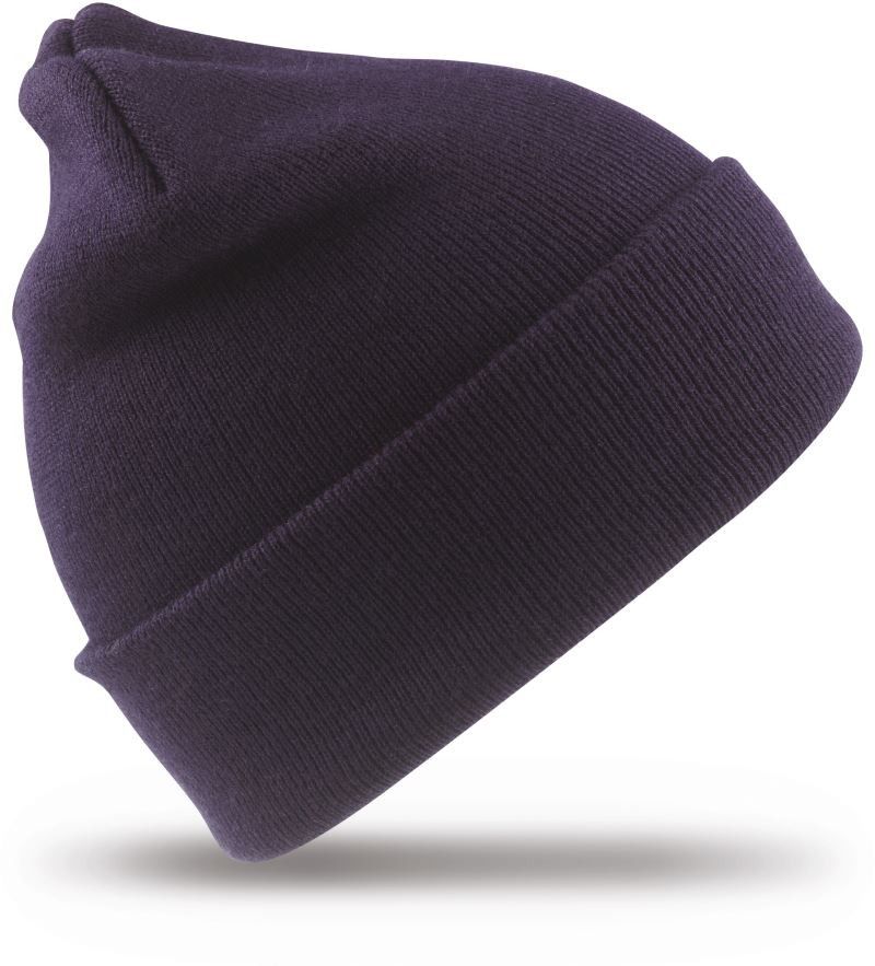 Strickmütze mit Umschlag-Tintenblau-one size