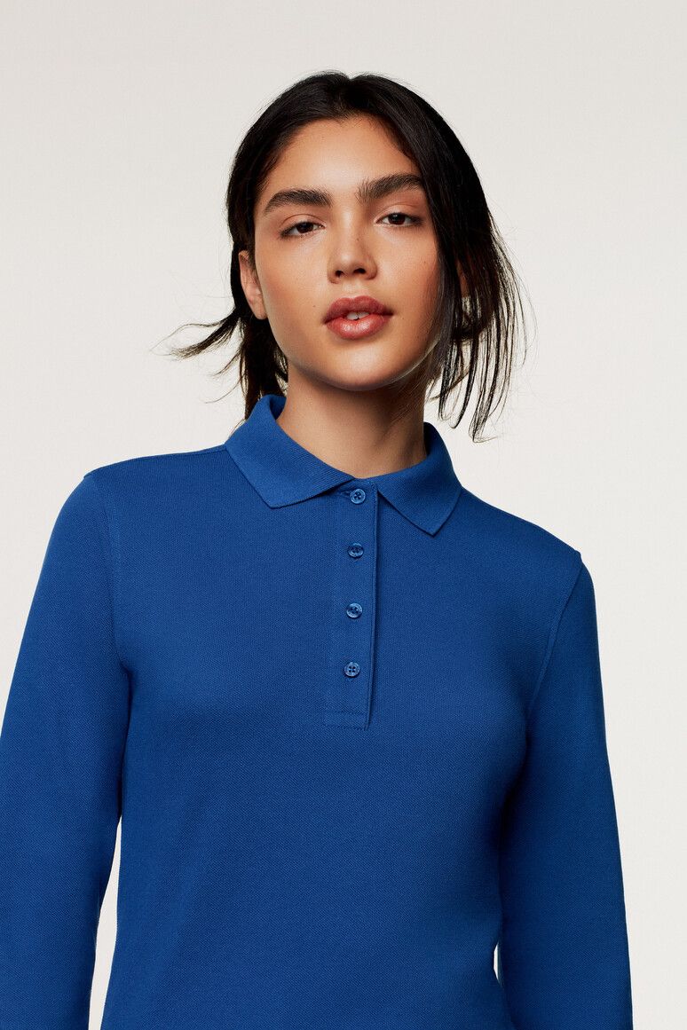 HAKRO Damen Longsleeve-Poloshirt MIKRALINAR® 