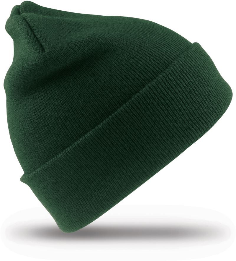 Strickmütze mit Umschlag-Grün-one size